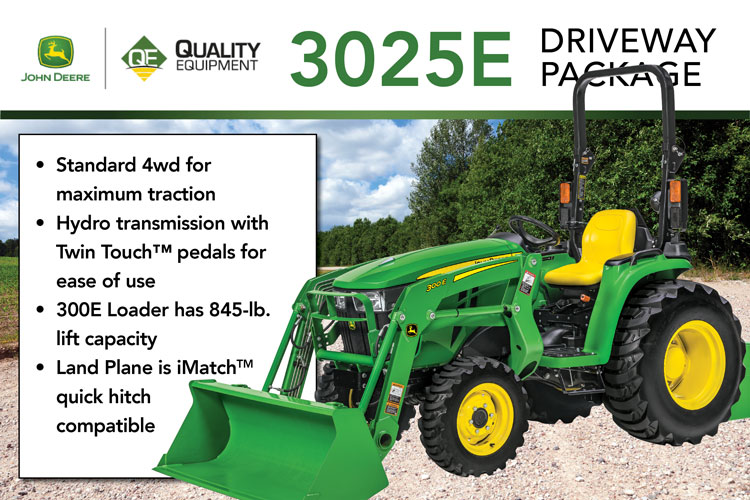 3025e Driveway Package New 3025e Compact Utility Tractor Quality Equipment Llc